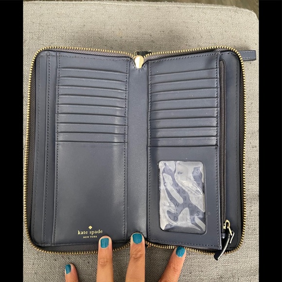 Kate Spade Purple Gray Wallet - Picture 4 of 10